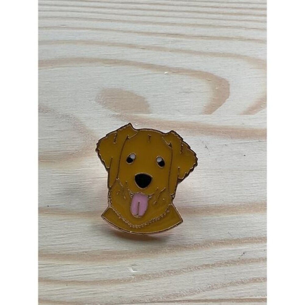 Golden Retriever Dog Enamel Pin Badge